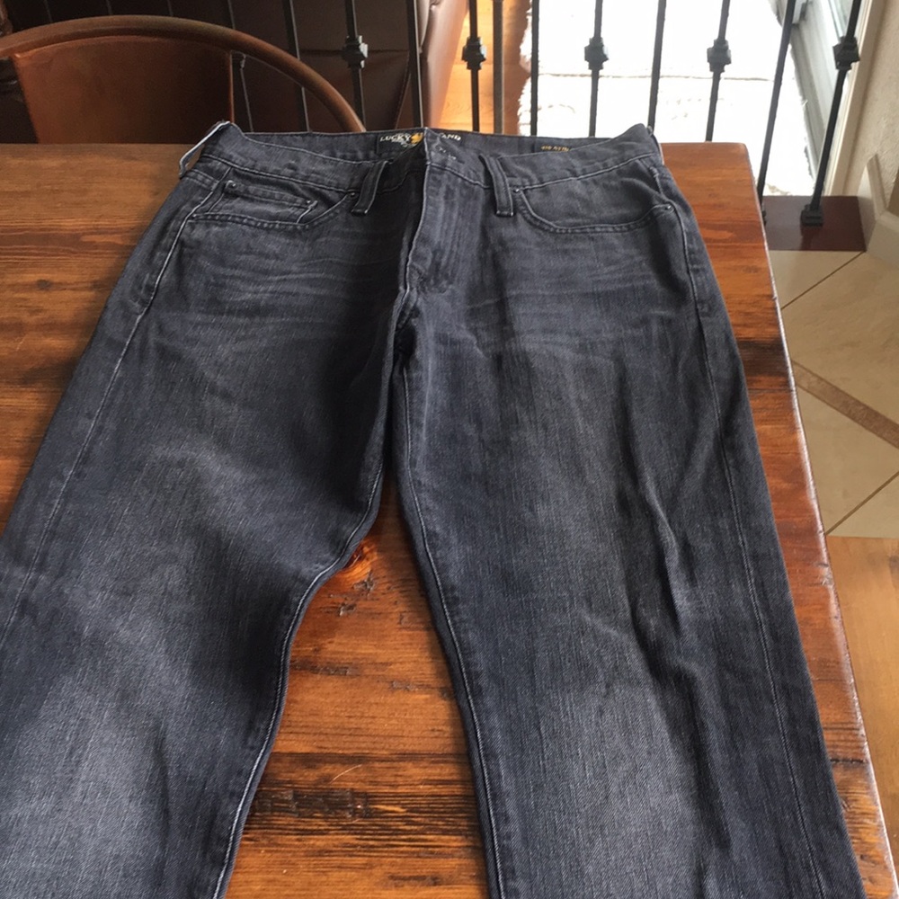Lucky brand 410 athletic fit jeans black